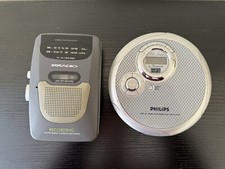 Walkman Registratore Cassette + Lettore CD Portatile