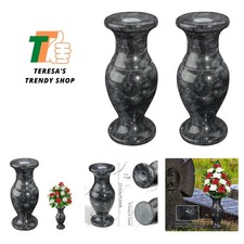 Vaso da cimitero in marmo