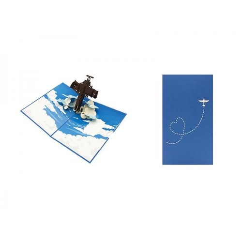 Biglietto origami aereoplano - biglietto,