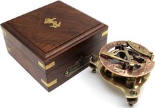 Bussola meridiana ottone