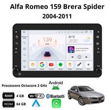 Autoradio Android  4G CarPlay OctaCore per Alfa Romeo 159 Brera Spider 2004–2011