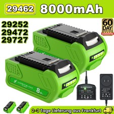 40 Volt 8,0 Ah per batteria Greenworks 40 V G-MAX 29462 29472 29252 batteria agli ioni di litio NUOVO