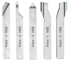 Proxxon 5 Utensili per tornitura in acciaio HSS 10x10x80mm tornio PD400 - 24550