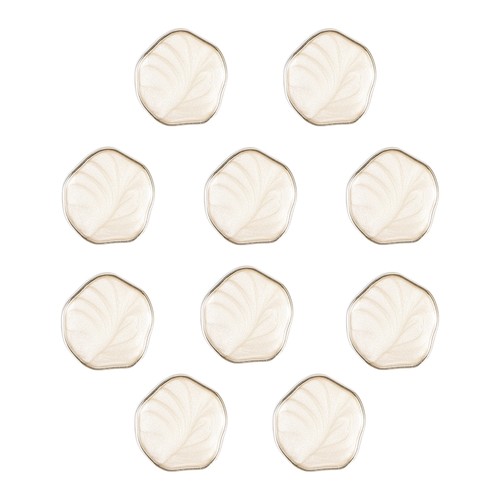 10pz pulsanti placcati - 10pz,