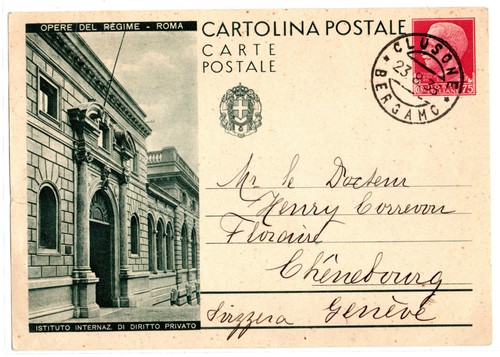 Intero postale 1935 - intero, op