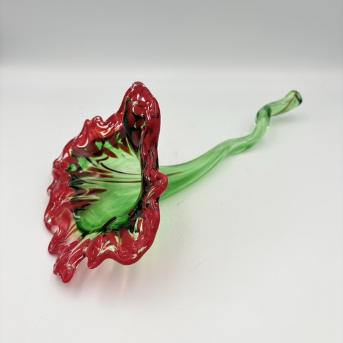 Scultura fiore vetro - , soffiato