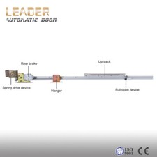 Operatore porta scorrevole singola semiautomatico, apertura manuale, chiusura automatica