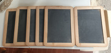 lotto 6 Lavagna lavagne In Ardesia Naturale 22 * 30 cm vintage Doppia Faccia tar
