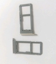 CARRELLINO SIM SAMSUNG GALAXY S8+ PLUS SM-G955  PORTA SCHEDA SD GRIGIO E ARGENTO