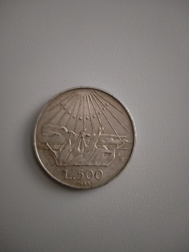 500 lire argento dante anno - 500,