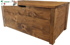Cassapanca baule porta legna contenitore panca in legno 150x40x45 CM anche su mi