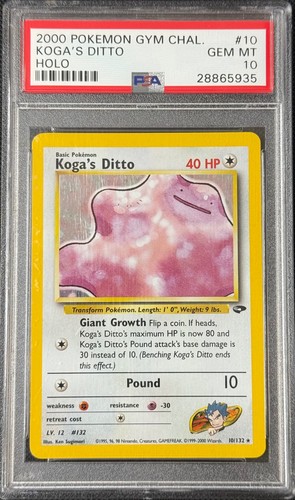 Pokemon card koga ditto - pokemon, koga's
