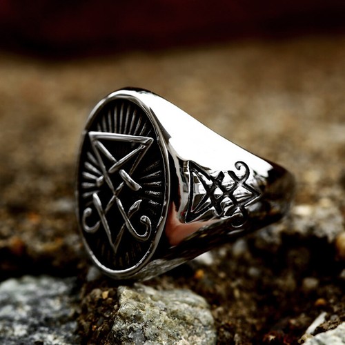 Anello vintage satana lucifero - satana,