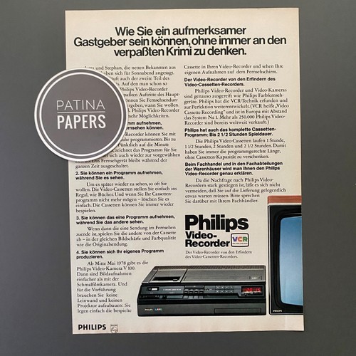 Videoregistratore philips 1978 - videoregistratore,