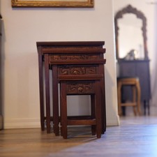 Set 4 tavoli da nido vintage