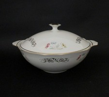 ✅ ANTICA ZUPPIERA LEGUMIERA BAVARIA PORCELLANA ORO ZECCHINO META' 900 - 4710