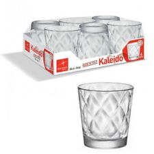 Set 6 Bicchieri acqua da tavola in vetro kaleido 24 cl bormioli
