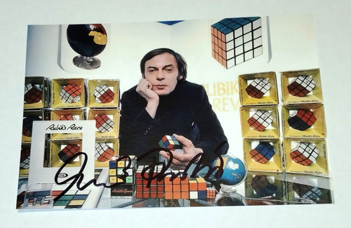 Autogramm erno rubik - foto, hand