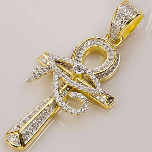 Ciondolo croce diamante creato - ciondolo,
