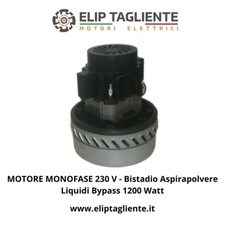 MOTORE ASPIRATORE 1200 W Monofase 230 V - Aspirapolvere Aspiraliquidi Bypass