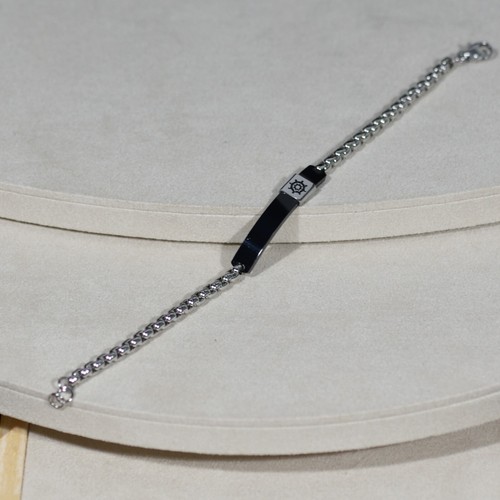 Bracciale uomo acciaio a - in,
