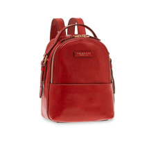 Zaino, Pelle, Rosso Rubino