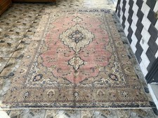 Tappeto lana casale rosa