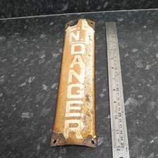 VINTAGE ENAMEL RED E. B. N. I