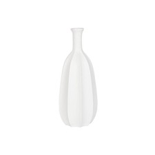 Vaso Home ESPRIT Bianco Fibra di Vetro 30 x 30 x 80 cm