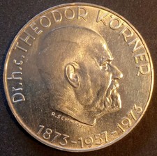 1973 - Österreich 50 Schilling Silber - Theodor Körner UNC