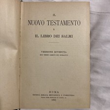 Caratteri Grandi: NUOVO TESTAMENTO e SALMI Versione Riveduta G. Luzzi ( Bibbia