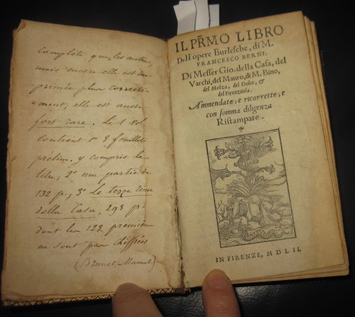 1552 francesco berni - 1552, opere