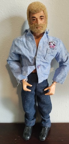 1964 joe blond flocked hair - blond,