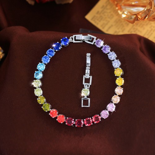 Bracciale tennis 5mm moda - bracciale,