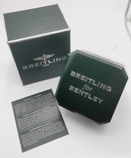 Breitling Rare For Bentley vintage complete bakelite dark green watch box T2