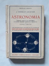Manuale Hoepli Antico 1925 ASTRONOMIA-1925 Con Incisioni E Carte Celesti