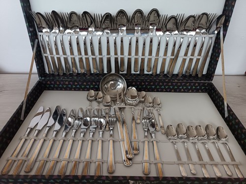 Set posate acciaio inox oro - acciaio,