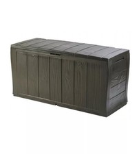 BAULE DA ESTERNO KETER "SHERWOOD" IN RESINA MARRONE EFFETTO LEGNO 270 LT 117X...