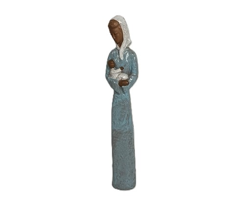 Grande statua ceramica - , firmata