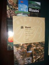 Catalogo RIZZINI + BROCHURE ; FUCILE DA CACCIA DOPPIETTA SOVRAPPOSTO