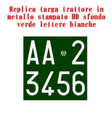 TARGA TRATTORE come
