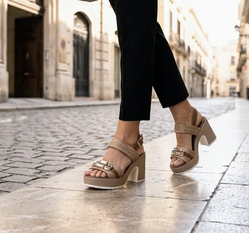 Sandali donna cuoio gian - donna,