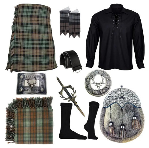 Scottish tartan kilt - kilt, outfit