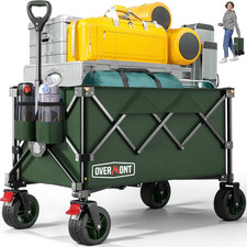 Carrello Da Giardino Pieghevole Con Ruote - Carrello Da Spiaggia per Tutti I Ter