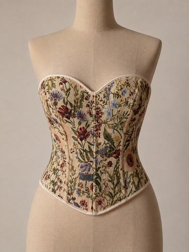 Corsetto floreale vintage - corsetto,