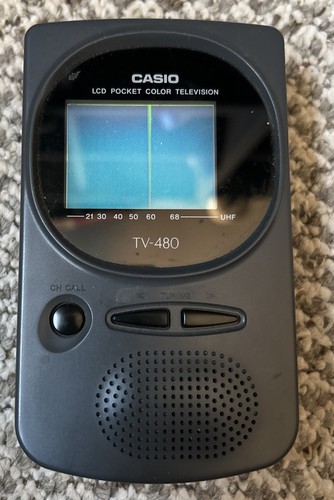 Vintage casio 480 - tv-480, portatile