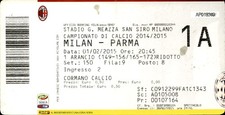 Biglietto stadio Milan Parma
