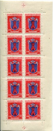 1945 san marino - 1945-6, minifoglio