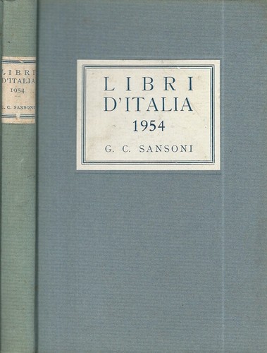 Libri italia 1954 - libri,