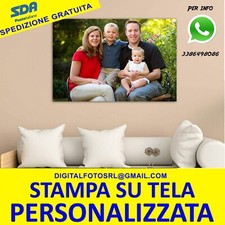 STAMPA SU TELA FOTO PERSONALIZZATA PANNELLO DA PARETE CON TELAIO IN LEGNO